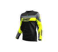 Maglia motocross Shot Devo League giallo fluo S