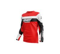 Shot Devo League Long Sleeve Jersey Rosso S Uomo