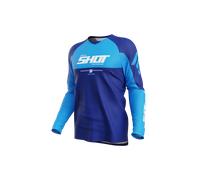 Shot Draw Private Long Sleeve Jersey Blu XL Uomo