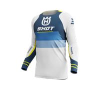 Maglia Cross Shot Race Gear Aerolite Husqvarna 27 BluM Blu