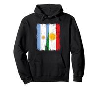 Maglia curda Argentina con Mezza Bandiera del Kurdistan Felpa con Cappuccio