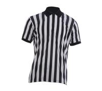 Maglia da arbitro a righe da uomo, alla moda, a maniche corte, per feste di