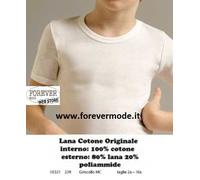 Maglia da bambino Liabel manica corta a girocollo in lana cotone art 5321-23R