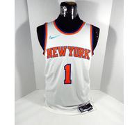 Maglia Da Basket Autentica Bianca Dei New York Knicks Di Obi Toppin #1 Uomo 44
