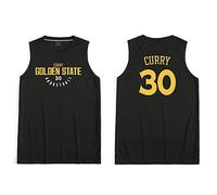 Maglia da Basket Senza Maniche Stile Giocatore di Basket Curry Supera Il Numero 30 Tifosi Maglia Sportiva (Nero, M)