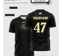 Maglia da boxe nera da uomo OMERTA - Tessuto traspirante e assorbente, personalizzata con nome e numero, edizione fan, top da allenamento sportivo estivo L,M,S,XL,XXLTessuto in maglia