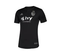 Maglia Da Calcio Adidas Uomo MLS Kansas City Sporting Trasferta, Nera, X-Large