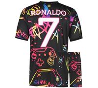 Maglia da Calcio al-NASSR - Kit da Gioco - Ragazzi - Divisa da Calcio - Regali per Il Calcio - Abbigliamento Sportivo - Taglia 164