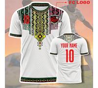 Maglia da calcio Away della Mali per i Mondiali 2026 - Personalizzabile con nome e numero, comoda maglietta grafica da calcio, regalo ideale per i tifosi di calcio africani, t-shirt sportiva per allen