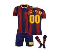 Maglia da Calcio Bambino 25/26 Stagione Maglietta Personalizzata con Nome e Numero a Scelta,Completo da Calcio casa/visitatore con Pantaloncini e Calzini Regali di Calcio per Adulti e Ragazze