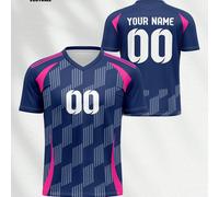 Maglia da calcio/calcio per bambini con scollo a V, Nottingham Forest FC, top traspirante e ad asciugatura rapida per bambini, primavera/estate, unisex, personalizzato con nome e numero, comodo, trasp