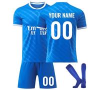 Maglia da Calcio Casa/Trasferta 25/26 - Completo Personalizzato per Adulti E Bambini con Nome E Numero - Regalo Perfetto per Tifosi (Include Maglia, Pantaloncini, Calzettoni)(2526-Away 2)