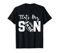 Maglia da Calcio con Numero 30 "That's My Son Football Vintage Mom Dad Maglietta