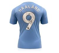Maglia da calcio del Manchester City 2023-24 autografata da Erling Haaland