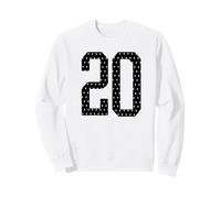 Maglia da Calcio Numero 20 della Squadra Sportiva per Il 20° Compleanno Felpa