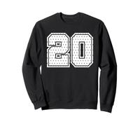 Maglia da Calcio Numero 20 della Squadra Sportiva per Il 20° Compleanno Felpa
