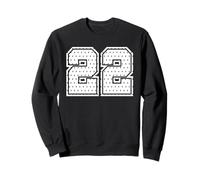Maglia da Calcio Numero 22 della Squadra Sportiva 22° Compleanno Varsity Felpa