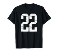 Maglia da Calcio Numero 22 della Squadra Sportiva 22° Compleanno Varsity Maglietta