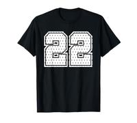 Maglia da Calcio Numero 22 della Squadra Sportiva 22° Compleanno Varsity Maglietta