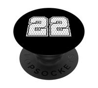 Maglia da calcio numero 22 della squadra sportiva 22° compleanno Varsity PopSockets PopGrip Adesivo