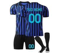 Maglia da Calcio Personalizzata Bambino Ragazzo Ragazza Stagione 25/26 Kit Divisa Completa Casa e Trasferta con Maglia, Pantaloncini e Calzettoni, Personalizzabile con Nome e Numero,Idea Regalo Tifosi