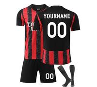 Maglia da Calcio Personalizzata Bambino Ragazzo Ragazza Stagione 25/26 Kit Divisa Completa Casa e Trasferta con Maglia, Pantaloncini e Calzettoni, Personalizzabile con Nome e Numero,Idea Regalo Tifosi