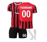 Maglia da Calcio Personalizzata Bambino Ragazzo Ragazza Stagione 25/26 Kit Divisa Completa Casa e Trasferta con Maglia, Pantaloncini e Calzettoni, Personalizzabile con Nome e Numero,Idea Regalo Tifosi
