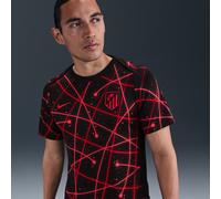 Atlético Madrid Academy Pro Nike Dri-Fit Pre-Match Maglia da calcio a maniche corte da uomo, nero/Light Crimson/University Red/Light Crimson, IF3965-010, S