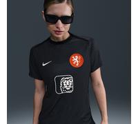 Maglia da calcio pre-partita a manica corta Nike Dri-FIT Olanda Academy Pro - Donna - Nero XL (IT 52-54)