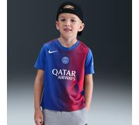 Maglia da calcio pre-partita a manica corta Nike Dri-FIT Total 90 Paris Saint-Germain Academy Pro per bambino/a - Terza - Blu M
