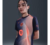 Maglia da calcio pre-partita Nike Dri-FIT Total 90 FC Barcelona Academy Pro da donna - Terza - Blu XL (IT 52-54)