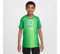 Maglia da calcio replica a manica corta Nike Dri-FIT Inghilterra 2025/26 Stadium per ragazzo/a - Goalkeeper - Verde S