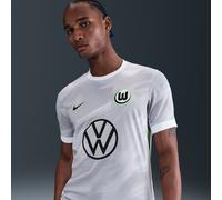 Maglia da calcio replica a manica corta Nike Dri-FIT Vfl Wolfsburg 2025/2026 Stadium da uomo - Away - Bianco XXL
