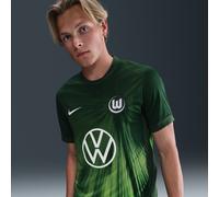 Maglia da calcio replica a manica corta Nike Dri-FIT Vfl Wolfsburg 2025/2026 Stadium da uomo - Home - Verde L