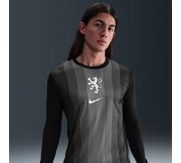 Maglia da calcio replica a manica lunga Nike Dri-FIT Olanda 2025/26 Stadium da uomo - Goalkeeper - Nero L