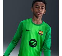 Maglia da calcio replica Nike Dri-FIT FC Barcelona 2025/26 Stadium per ragazzo/a - Goalkeeper - Verde XL