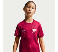 Maglia da calcio replica Nike Dri-FIT Polonia 2026 Stadium per ragazzo/a - Away - Rosso