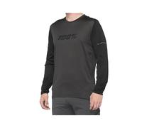 Maglia da ciclismo a manica lunga 100% Ridecamp Noir
