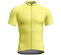 Maglia da ciclismo a maniche corte da uomo e donna, estivo, alla moda, casual, con stampa digitale 3D, in cotone, a maniche corte, Giallo-A., XXXL
