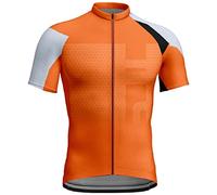 Maglia da ciclismo a maniche corte da uomo, maglietta elastica estiva, uomo, tempo libero, sport, ciclismo, abbigliamento moda 3D, gradual current, manica corta, girocollo, uomo, Arancione #2., L