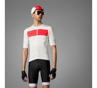Maglia da ciclismo adidas Heritage Tempo 3-Stripes Chalk White / Pure Ruby XL