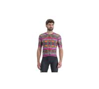 Maglia da ciclismo da uomo SPORTFUL GLITCH BOMBER JERSEY (MULTICOLOR PINK) XXL