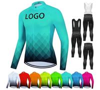 Maglia da Ciclismo Personalizzata, Maniche Lunghe Respirante Calda e a Asciugatura Rapida Top MTB per Adulti/Adolescenti, Personalizzata con Nome e Logo della Squadra(F,Ordinary)