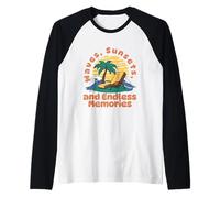 Maglia da Crociera Waves Sunsets And Endless Memories Maglia con Maniche Raglan