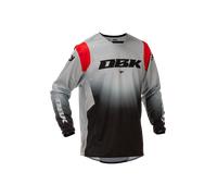 Maglia da Cross FLY Racing Kinetic DBK V26 Grigio/Nero/RossoS Grigio,Nero,Rosso