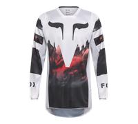 FOX 180 Kairos Maglia da motocross, nero-bianco-rosso, taglia XL per maschi
