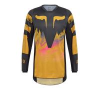 FOX 180 Kairos Maglia da motocross, nero-giallo, taglia S per maschi