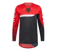 Fox Maglia da motocross Flexair Fracture Nero-Bianco-Rosso Taglia L Uomo