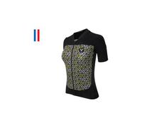 Maglia da donna a manica corta lebram iron cross nera gialla vestibilita sartoriale