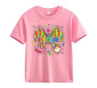 Maglia da donna a maniche corte, casual, per bambine e ragazzi, 100 giorni di scuola, opening 100 giorni Anniversary Personality Loose Short Sleeved Personized Boy 1 anno, Colore: rosa., 2-3 Jahre